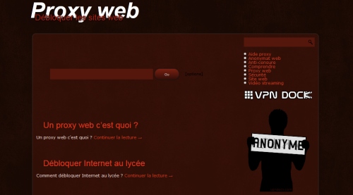 Proxy web anonymat